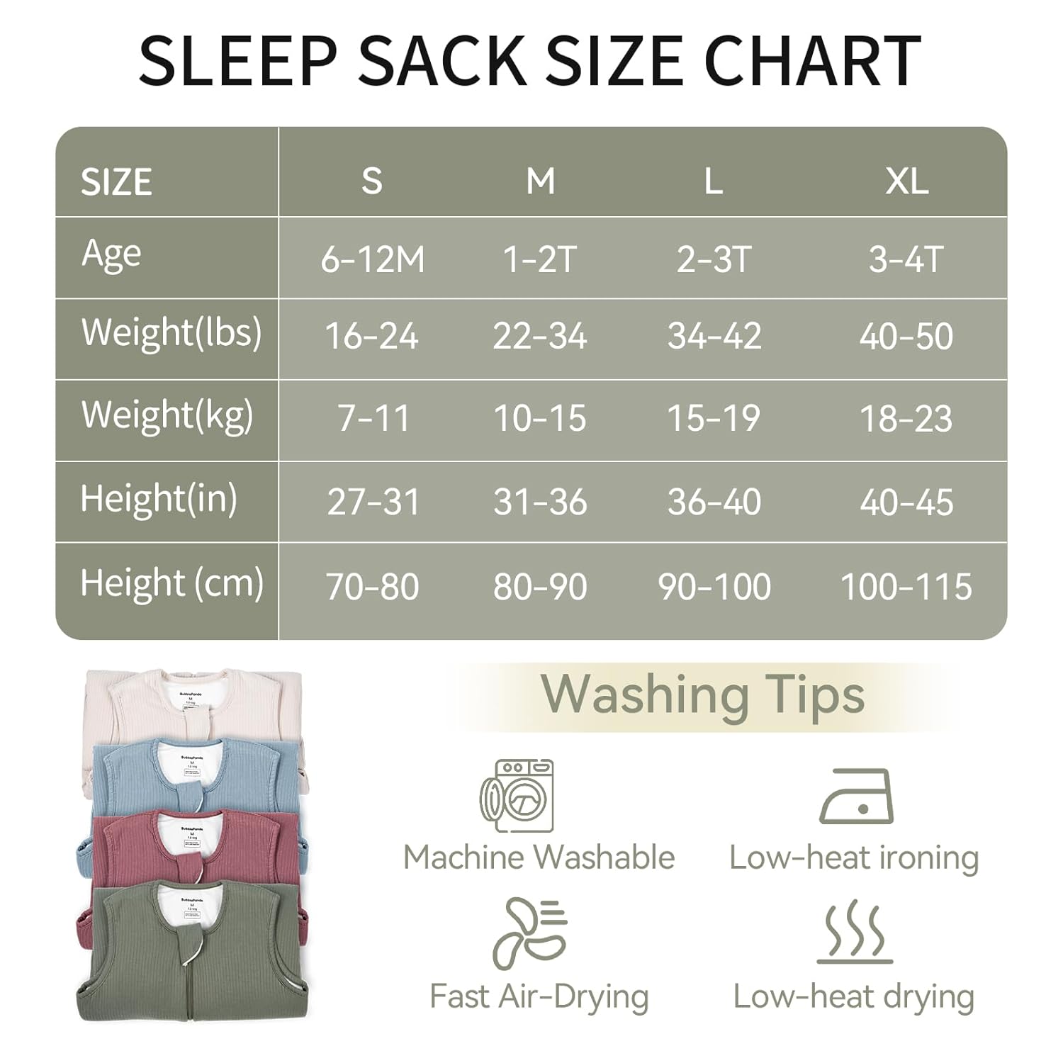 Bamboo Rayon Toddler Sleep Sack 24-36 Months 10 Tog Breathable