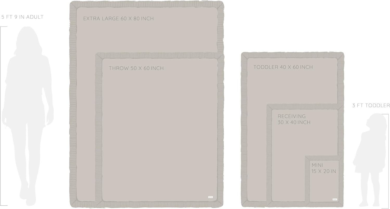 SARANONI Security Blanket for Baby Super Soft Gray