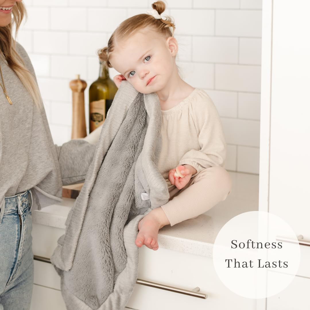 SARANONI Security Blanket for Baby Super Soft Gray