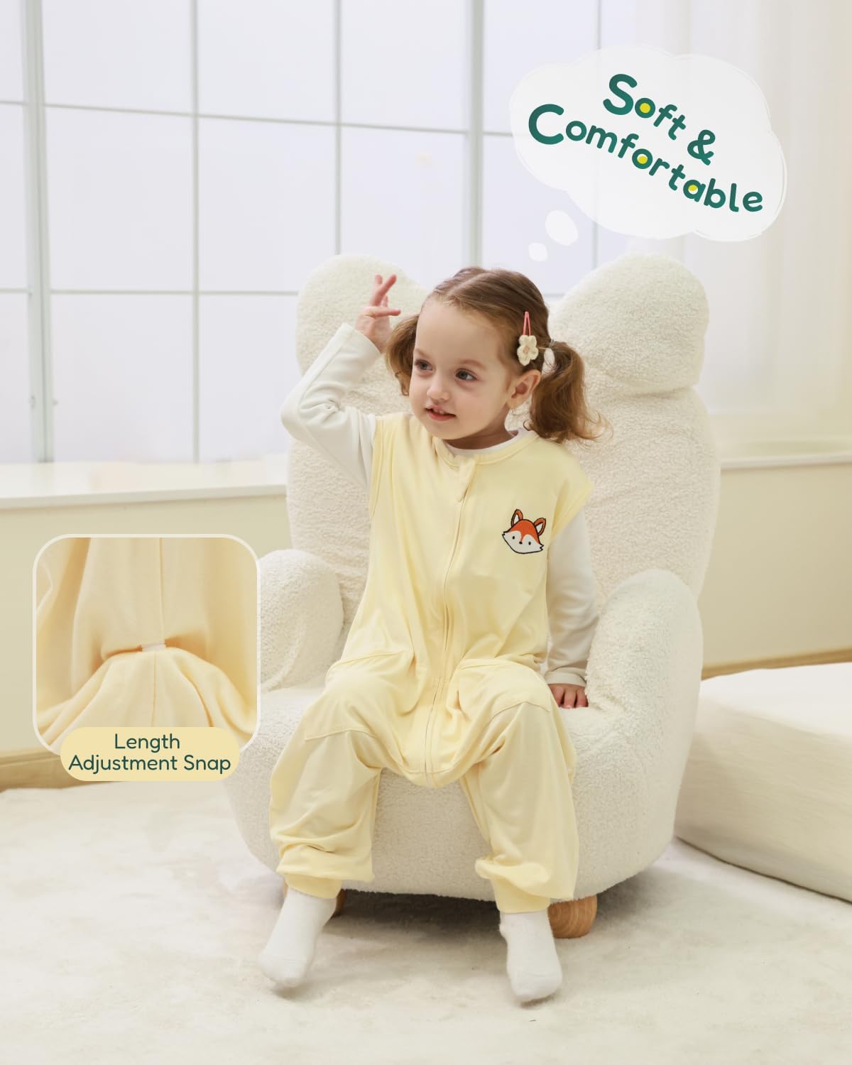 HOMEAL Toddler Sleep Sack with Feet 12M-7T 1