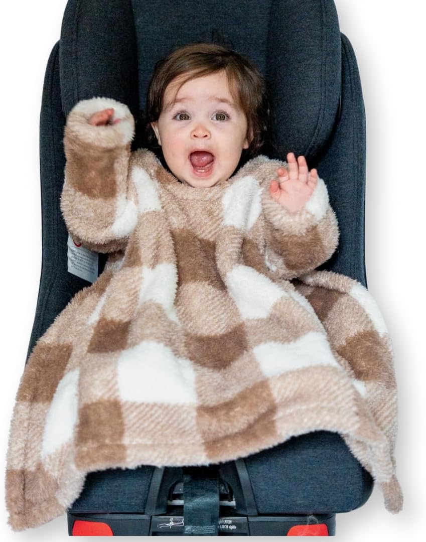 Buckle Me Baby Car Seat Blanket - Cozy Warm Sherpa Cover