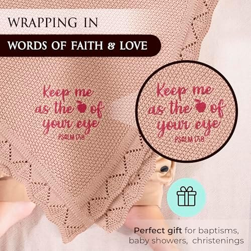 Tranquil Kiddo Baby Blanket with Bible Verse