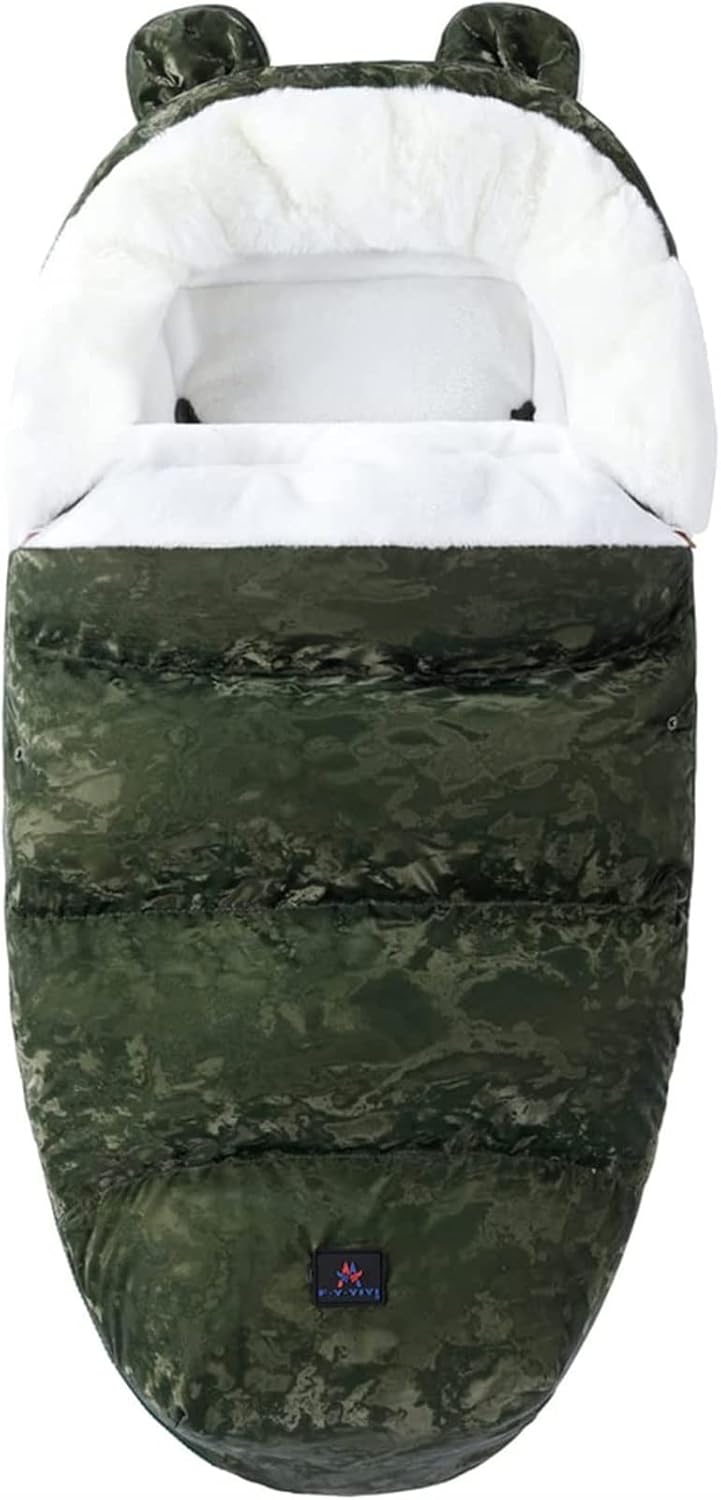 KFLING Baby Sleeping Bag Thickened Velvet Warm Winter Footmuff