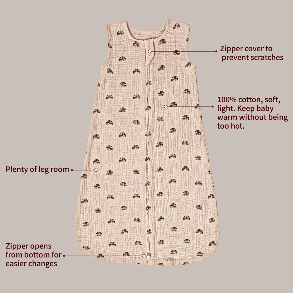 PRIMLECT 12-18 Months Sleep Sack Muslin Wearable Blanket