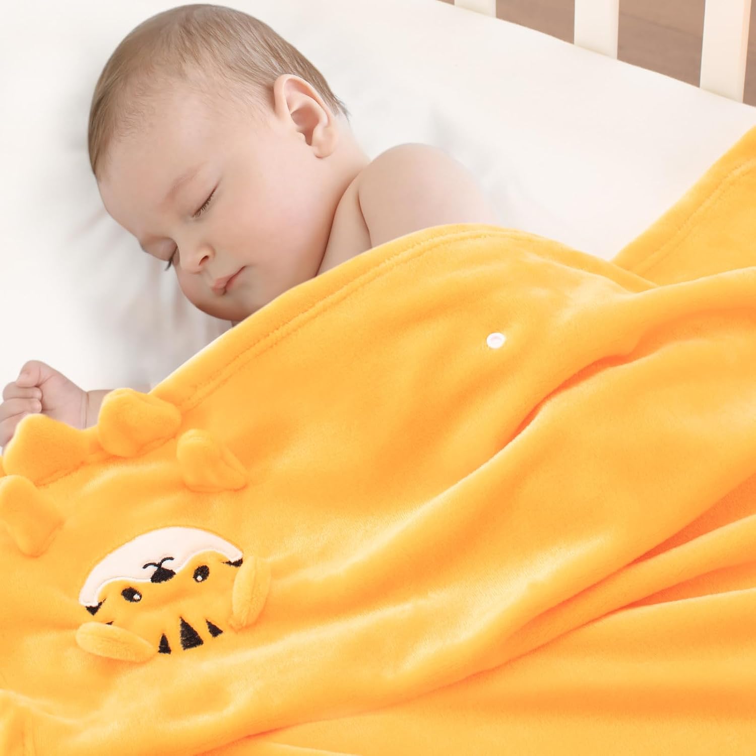 Babyhuggle Foldable Tiger Plush Blanket