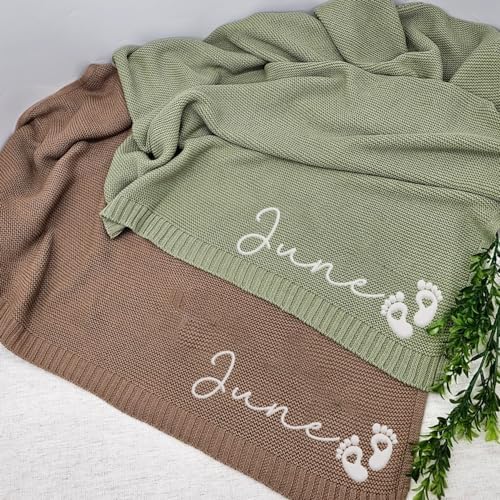 Luxury Personalized Name Baby Blanket