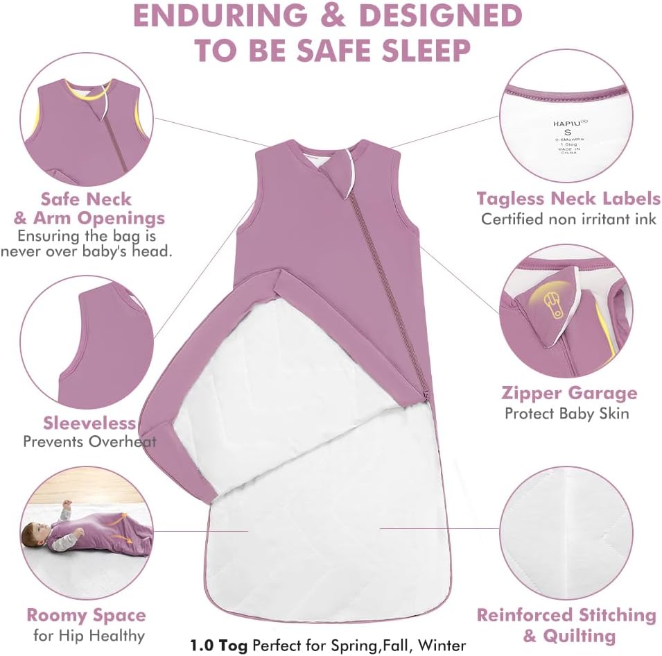 HAPIU Bamboo Rayon Sleep Sack TOG 10 Unisex