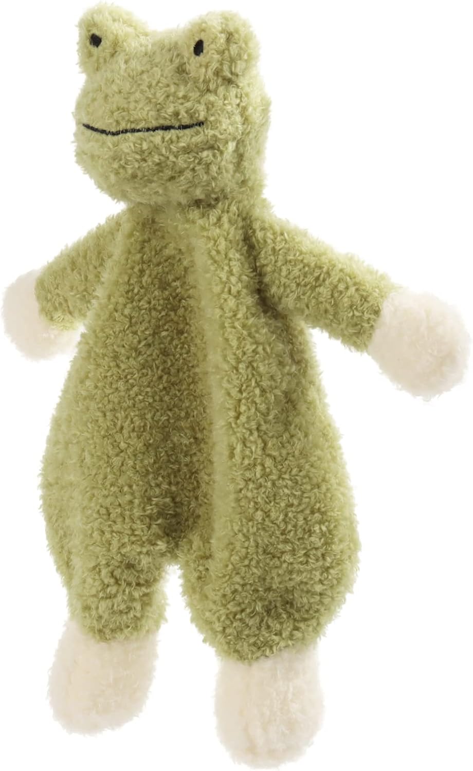 Apricot Lamb Green Frog Security Blanket 10 Inches 1