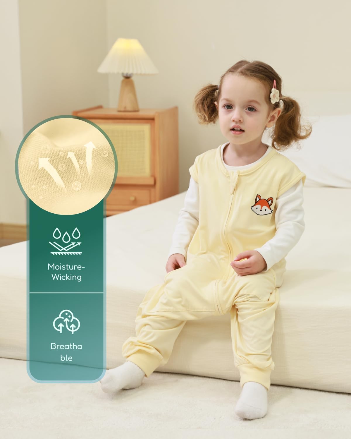 HOMEAL Toddler Sleep Sack with Feet 12M-7T 1