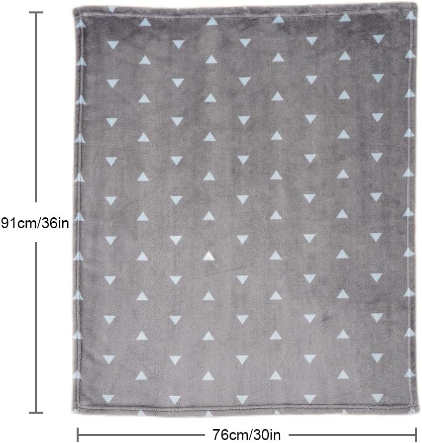 Bunnikins Clover 30x36 Flannel Baby Blanket