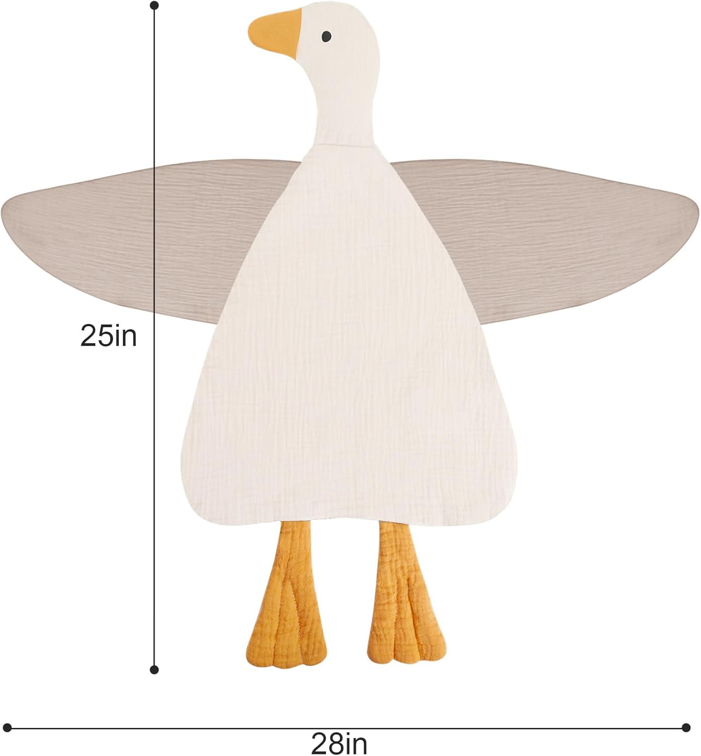 Wimist Baby Lovey Blanket Duck Toys for Newborn 0-6 Months