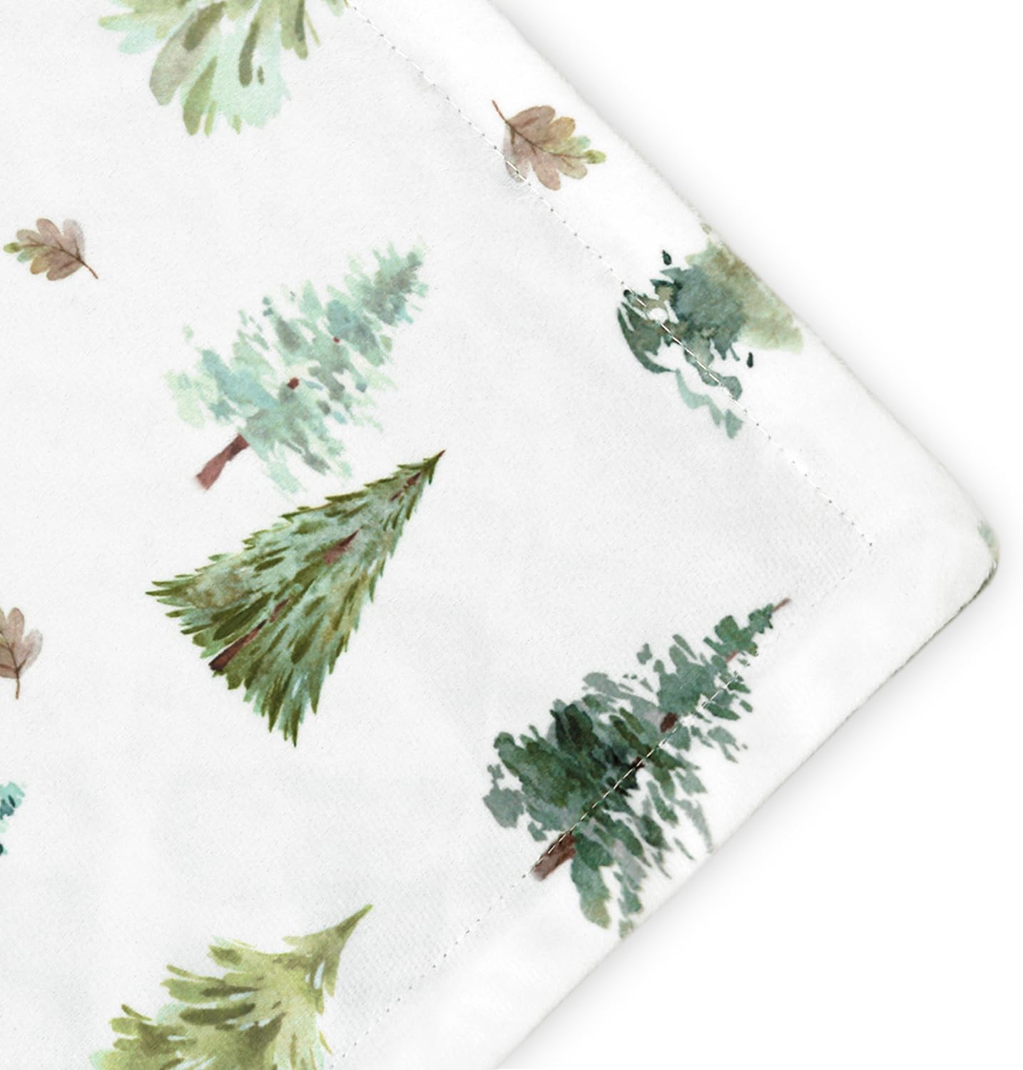 HOMRITAR Baby Blanket with Green Pine Tree Design