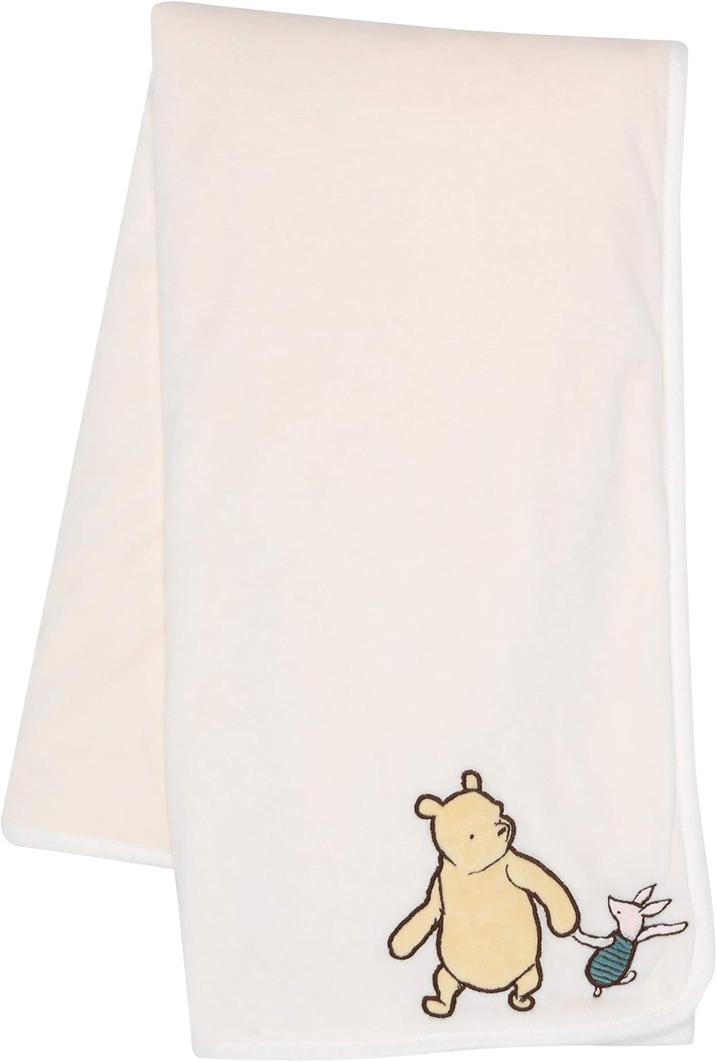 Lambs Ivy Disney Baby Storytime Pooh Ultra Soft Fleece Blanket - Cream