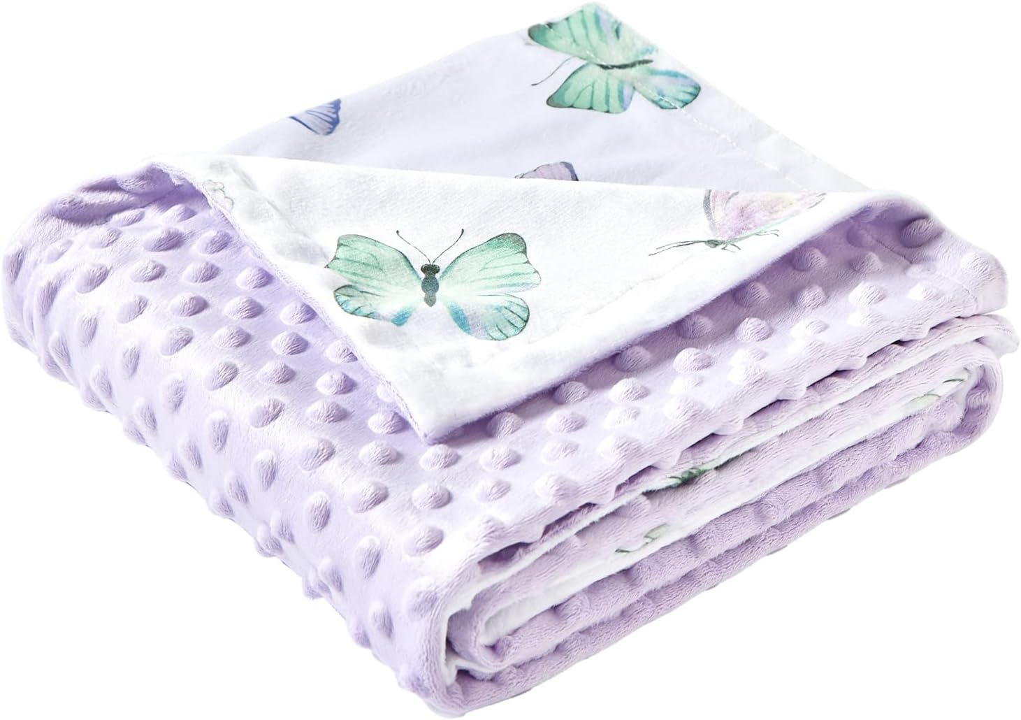 iEvolve Baby Bed Blanket Ultra Soft Double Layer Minky Sherpa Receiving Blanket