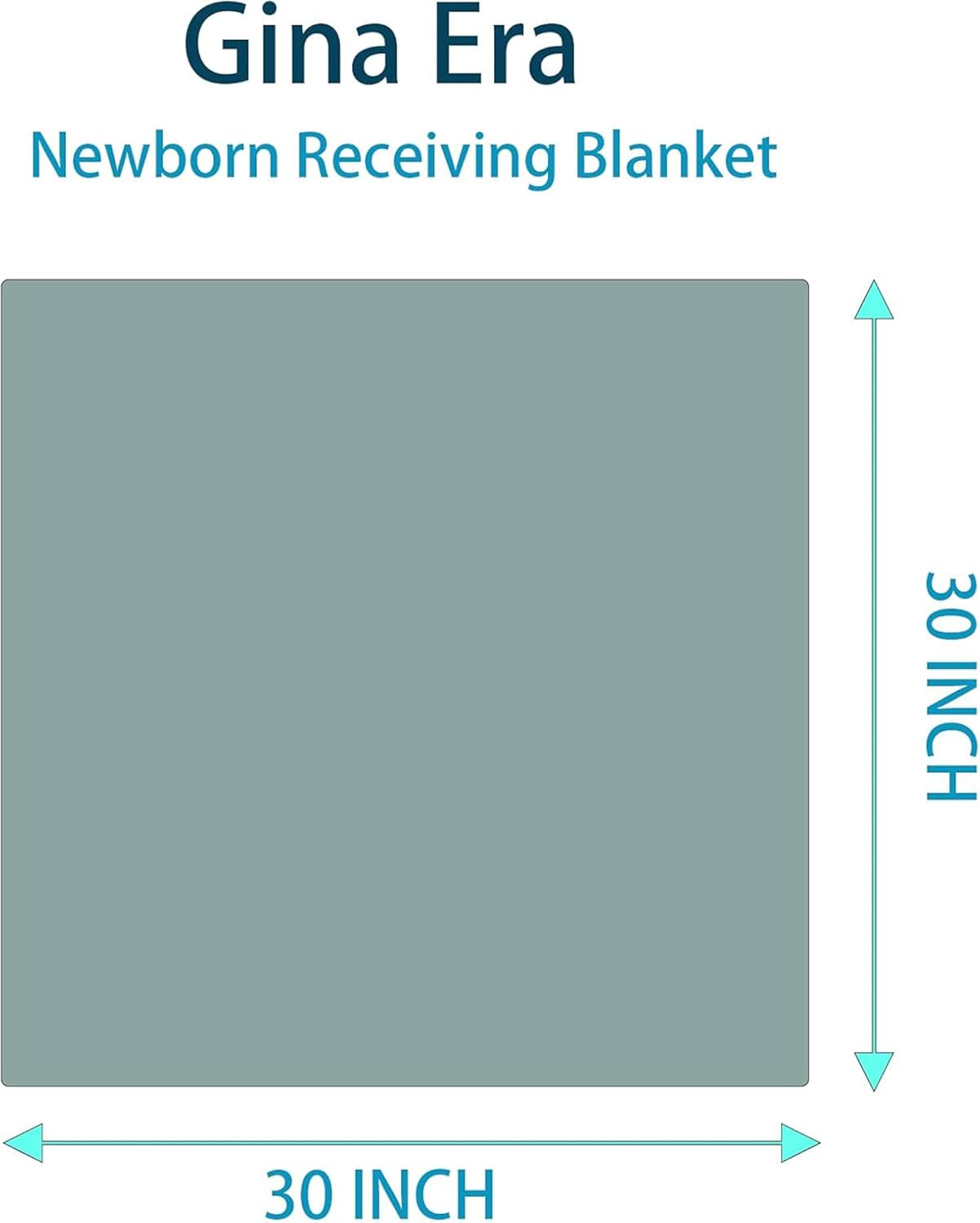 Gina Era 4 Pack Baby Flannel Receiving Blankets 30x30 Inches