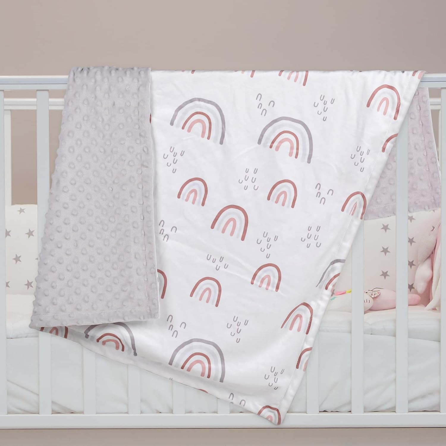 Soarwg Kids Rainbow Baby Blanket 30x40 Inch 1