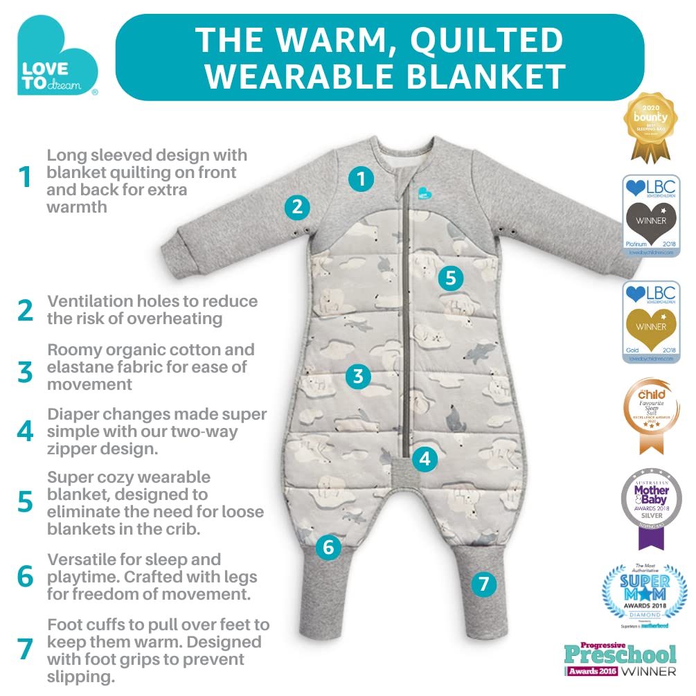 Love to Dream Extra Warm Toddler Sleep Suit 3T