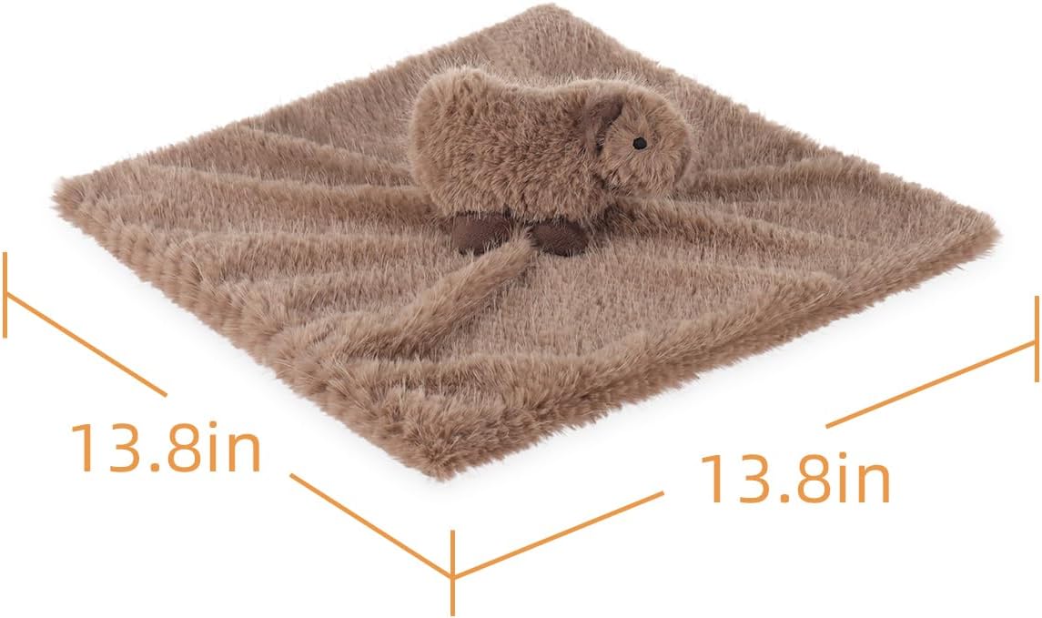 Apricot Lamb Capybara Security Blanket for Babies 14 Inches 1
