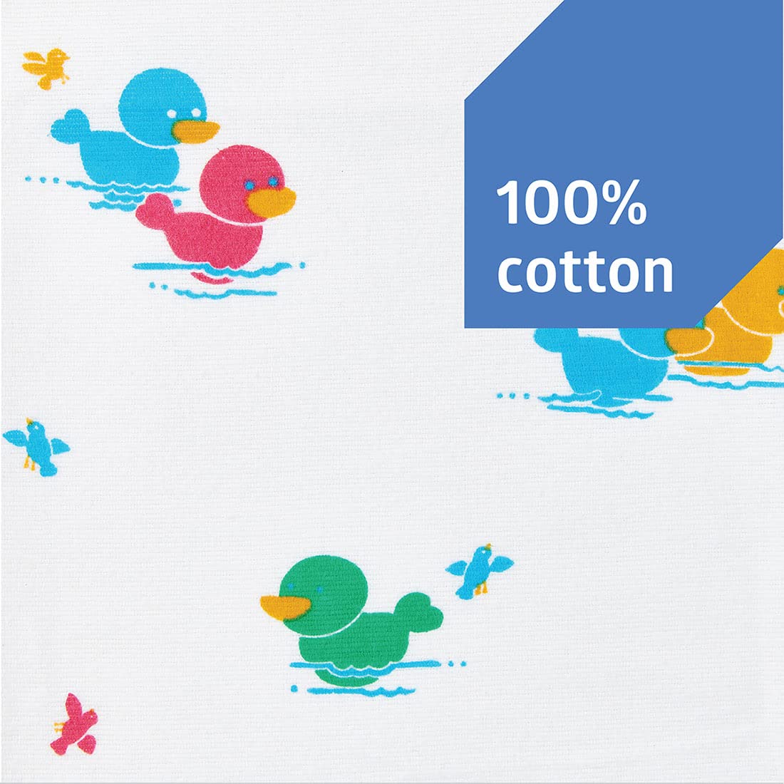 Medline Duck Print Baby Blanket - 36 x 40 Soft Durable