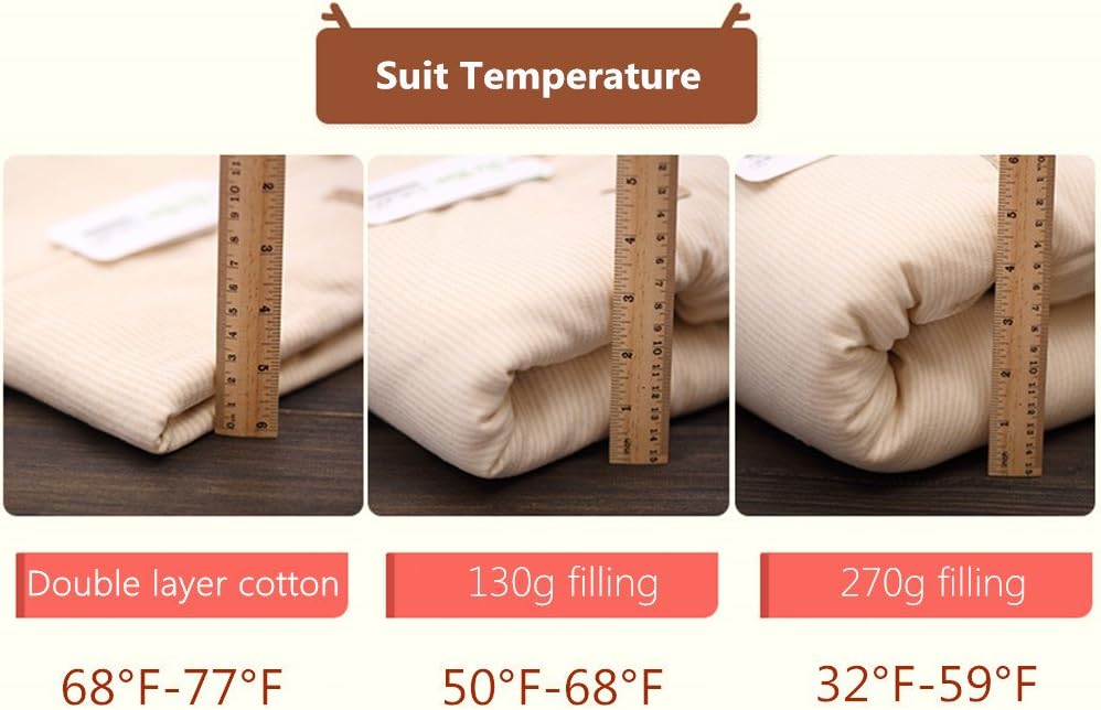 OuYun Organic Sleeping Bag with Detachable Sleeves