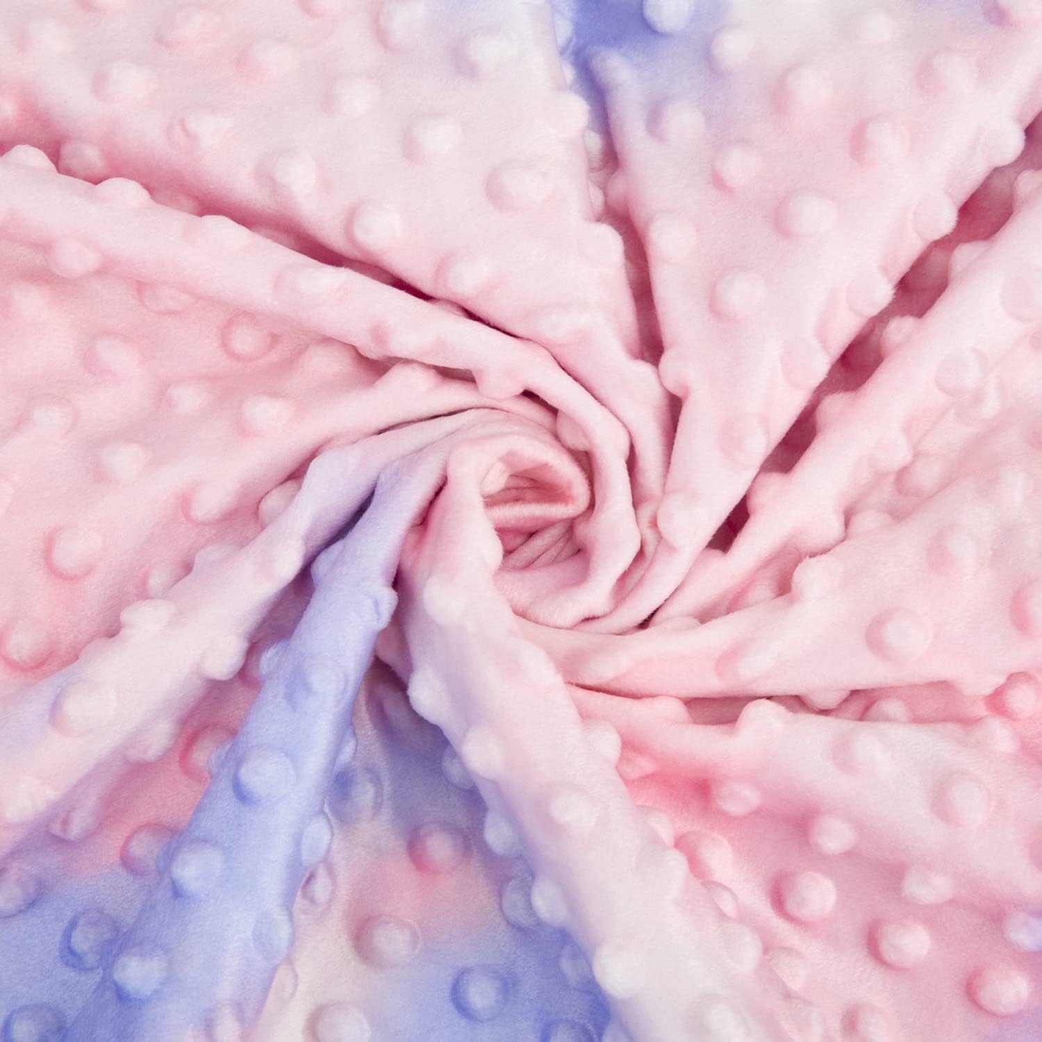 BEILIMU Silky Satin Baby Blanket with Tie Dye Design