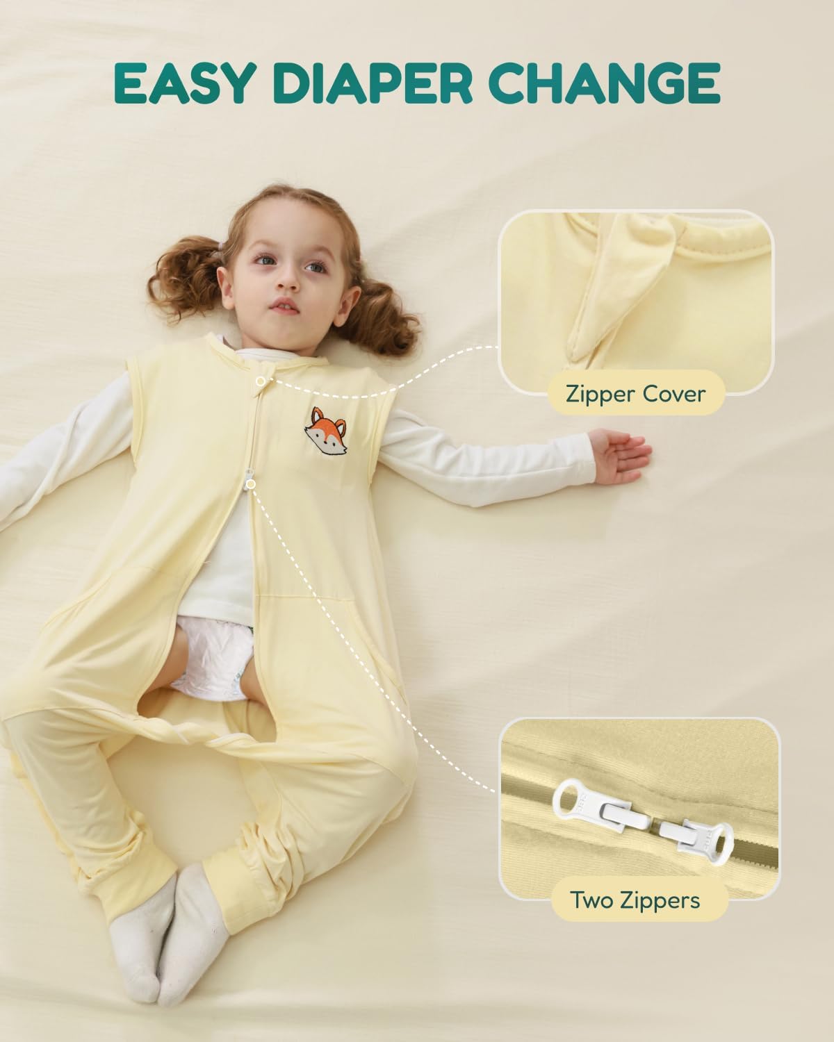 HOMEAL Toddler Sleep Sack with Feet 12M-7T 1