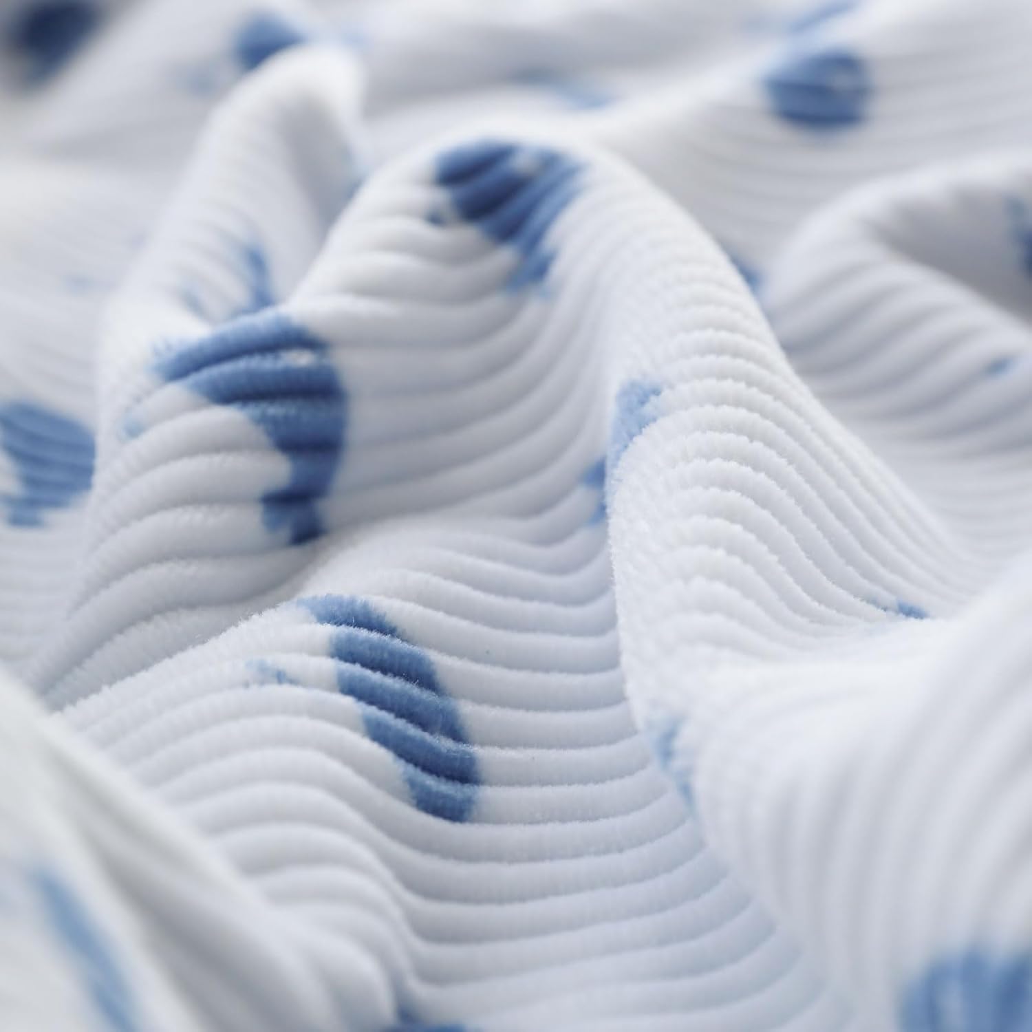 BORITAR Baby Blankets with Blue Whale Pattern and Double Dotted Fleece Backing