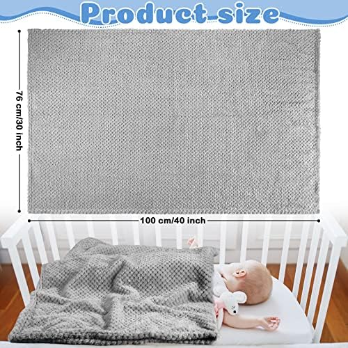 Reginary Fuzzy Waffle Flannel Blanket Set 4 Pack