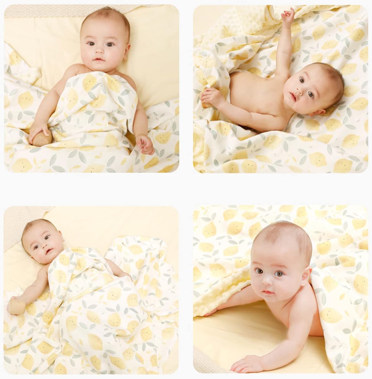 iEvolve Baby Bed Blanket Ultra Soft Double Layer Minky Sherpa Receiving Blanket