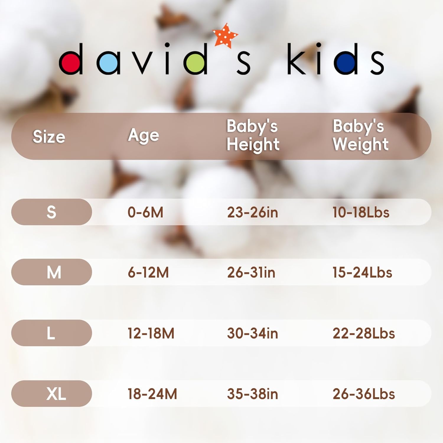 Davids Kids 3 Pack Cotton Sleep Sack 12-18 Months 1