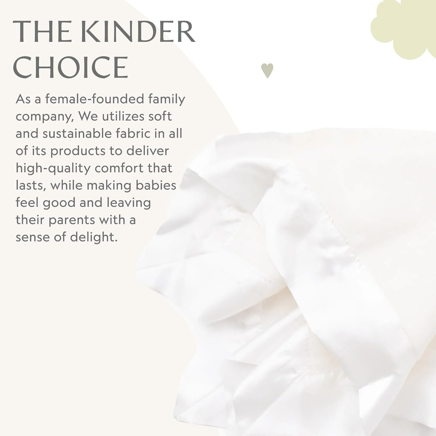 Ultra-Soft Fleece Lovey Blanket with Satin Trim - 16x16 Inch - Cream