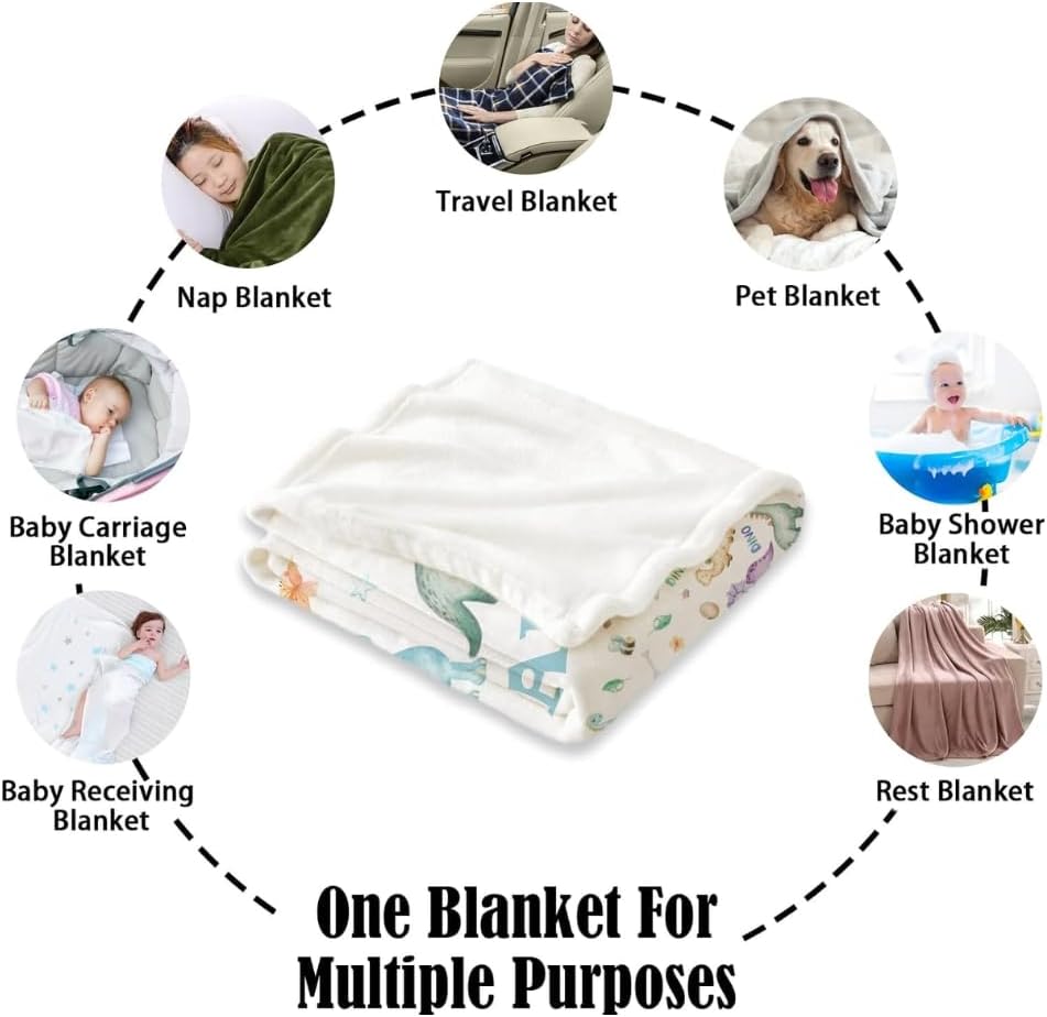 Customized Highland Cow Blanket Personalized Baby Name Throw