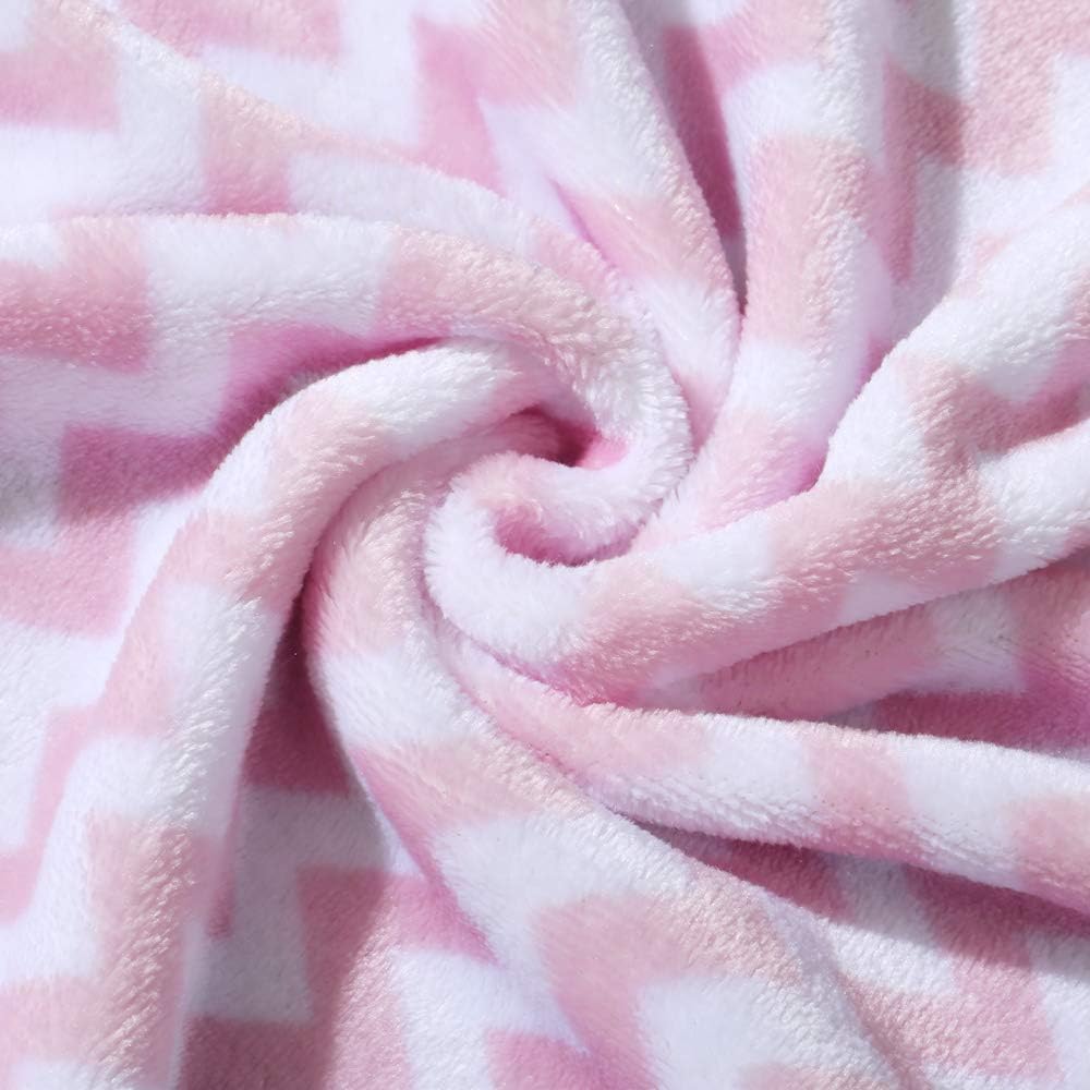 CREVENT 30X40 Pink Elephant Baby Blanket for Girls 1