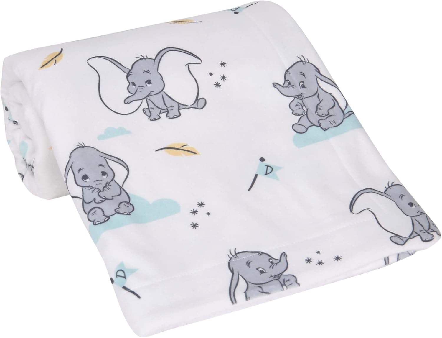 Lambs Ivy Dumbo Baby Blanket - White Elephant