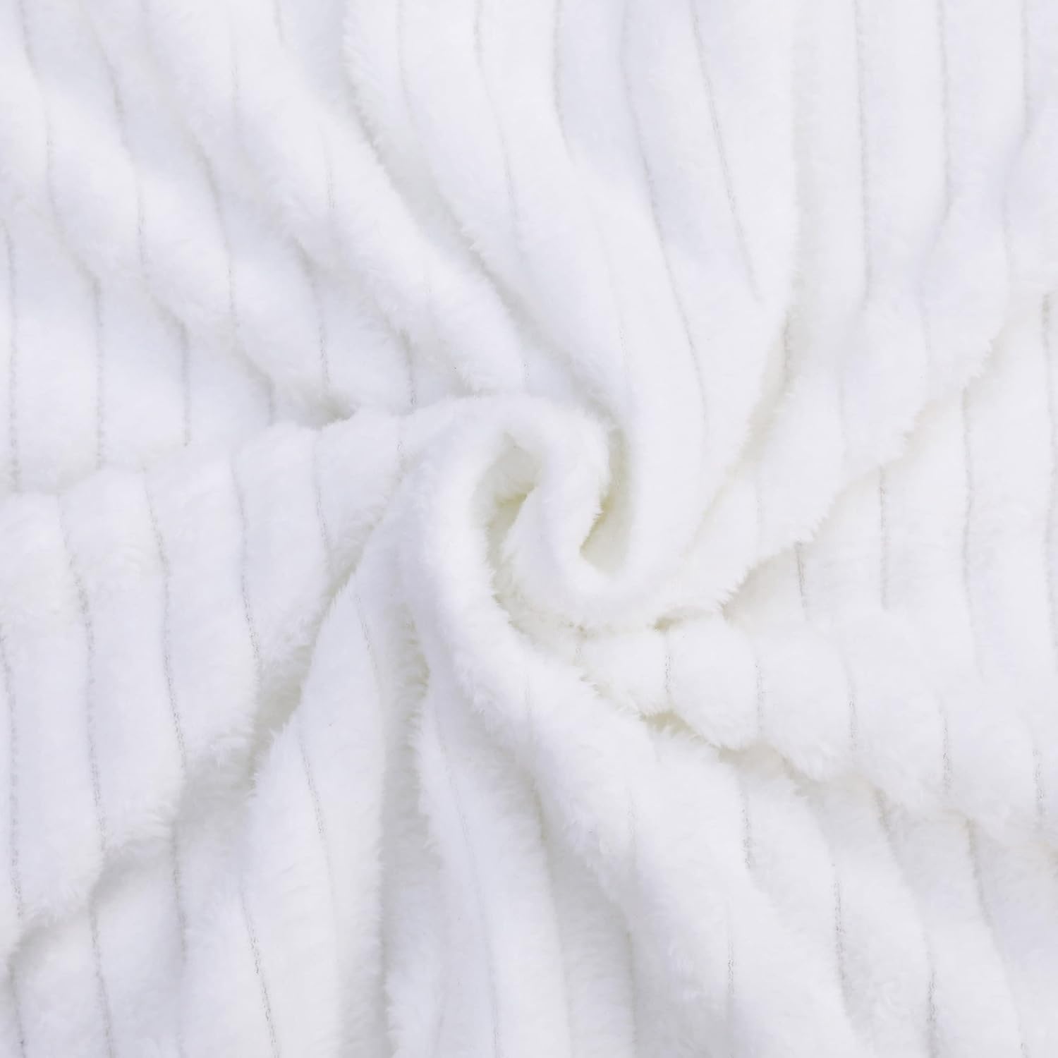 NTBAY Plush Flannel Baby Blanket 30x40 Inches Soft and Warm Striped Design