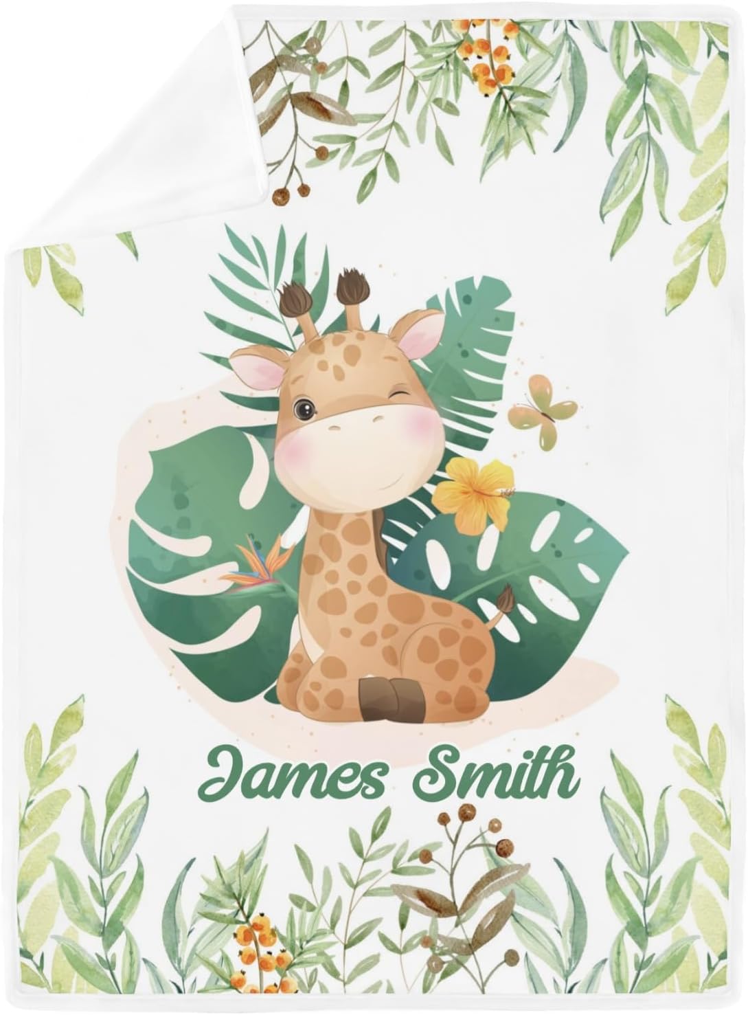 Deven Cute Giraffe Cooling Blanket for Toddler