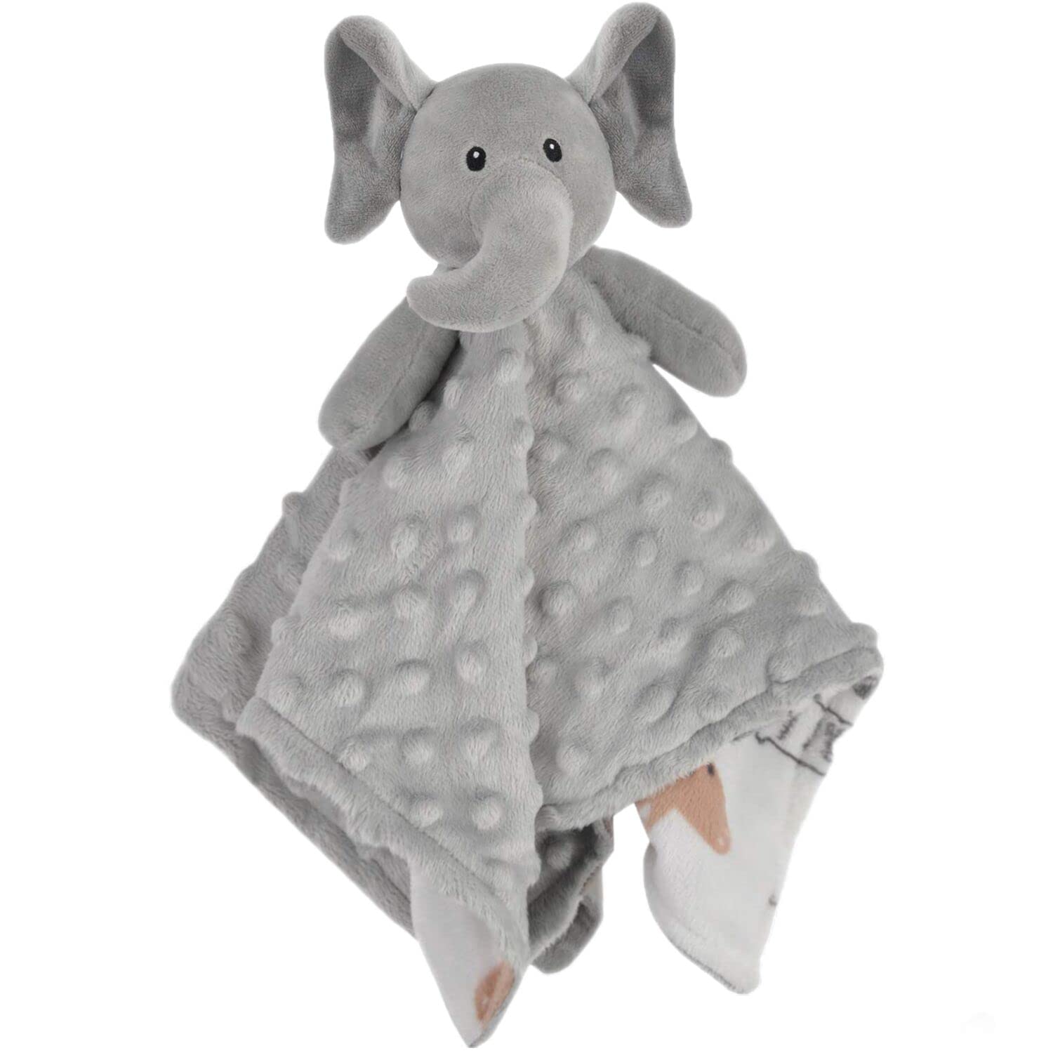 BORITAR 14 Inch Elephant Baby Security Blanket
