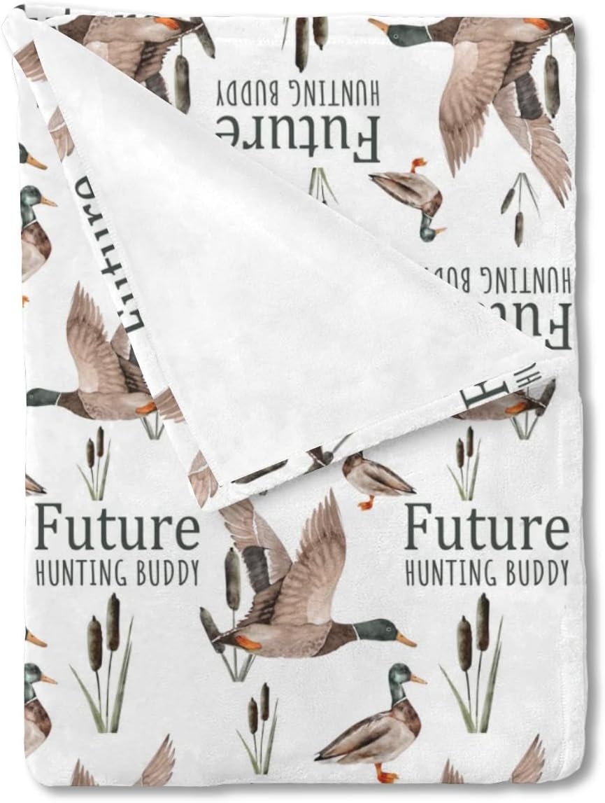 Future Duck Hunting Buddy Baby Blanket 30 x 40 1