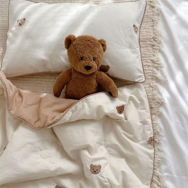 BuLuTu Soft Washed Cotton Baby Quilt Blanket for Girls and Boys
