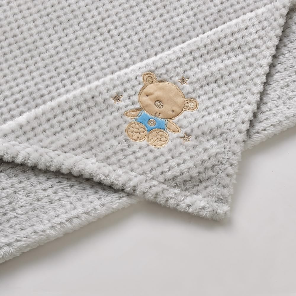 CREVENT 30X40 Fluffy Cozy Baby Blanket for Girls Boys Infants Toddlers