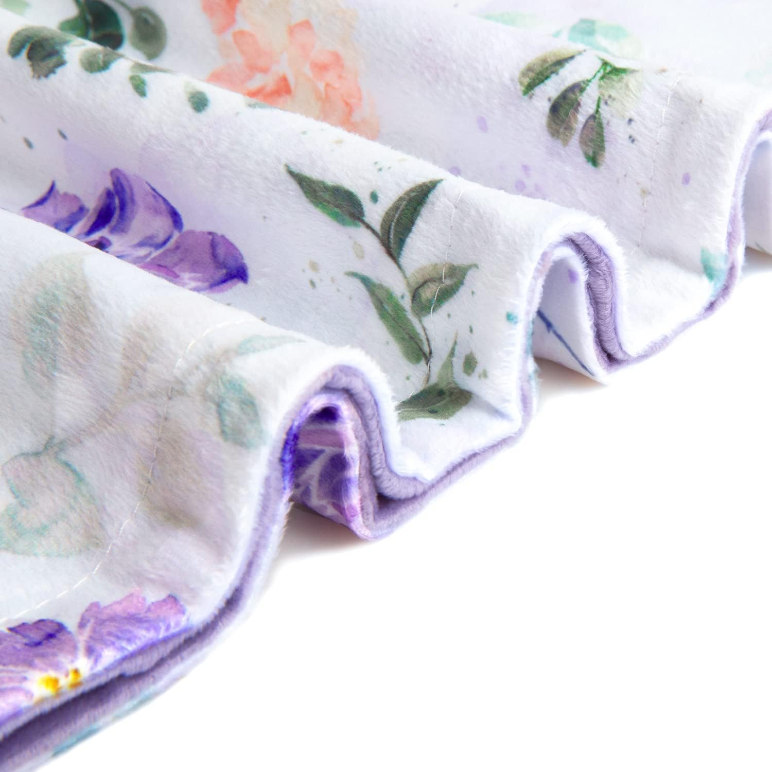BORITAR Double Layer Minky Blanket with Dotted Backing for Girls 30x40 Inch