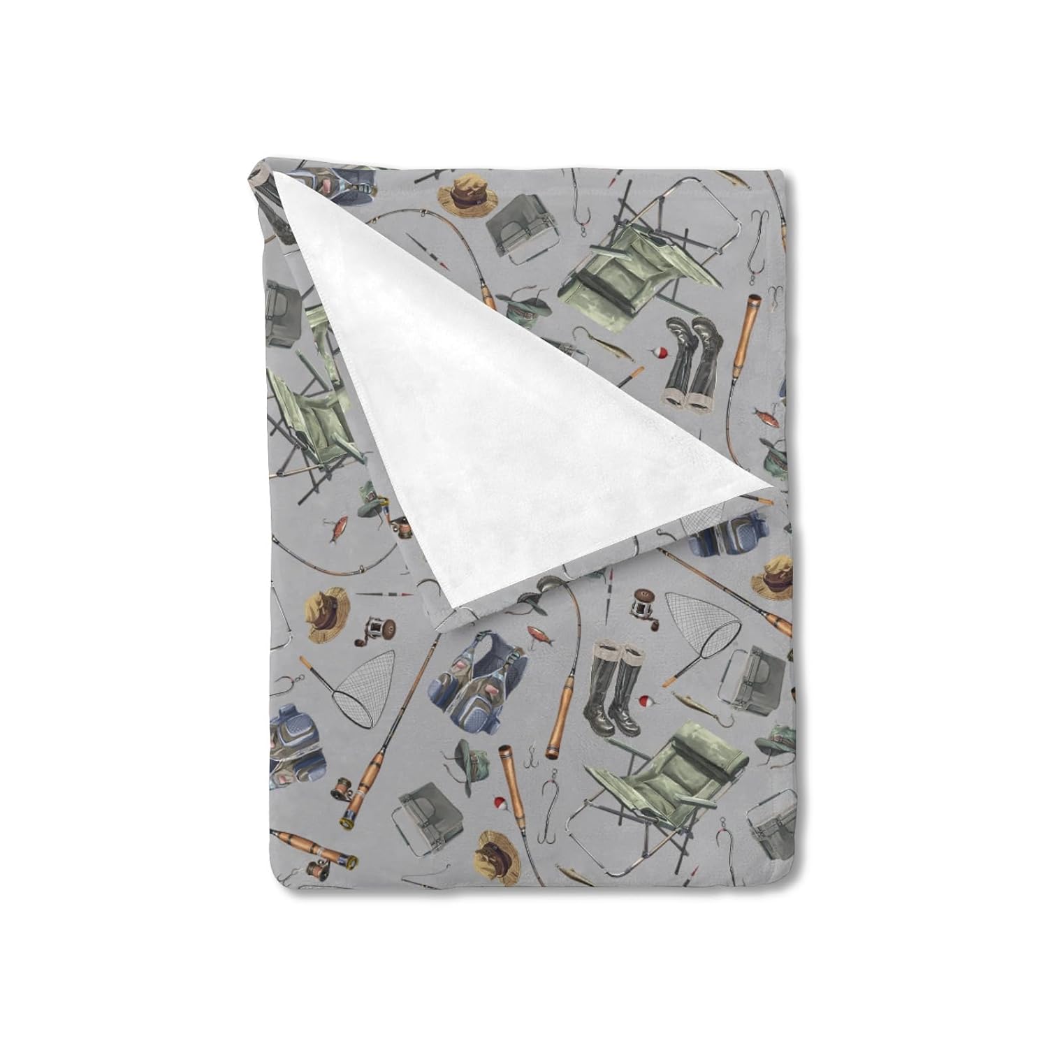 Fishing Baby Blanket for Boys Flannel Swaddle Blanket