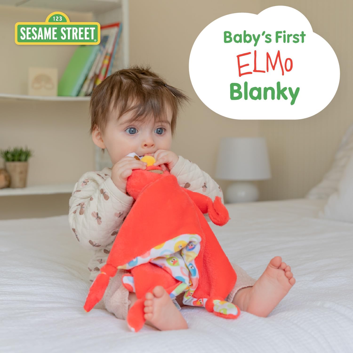 KIDS PREFERRED Elmo Blanky Soft Plush Snuggle Blanket