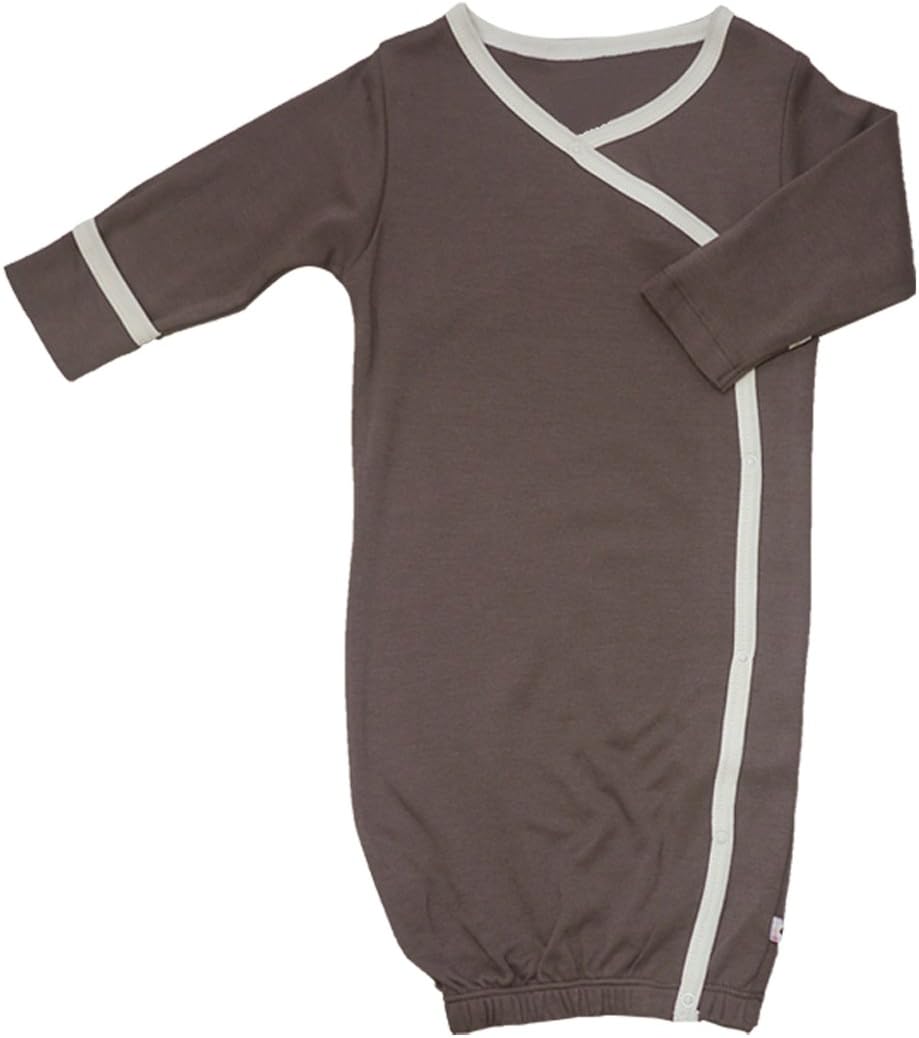 Babysoy Organic Newborn Kimono Wrap Gown