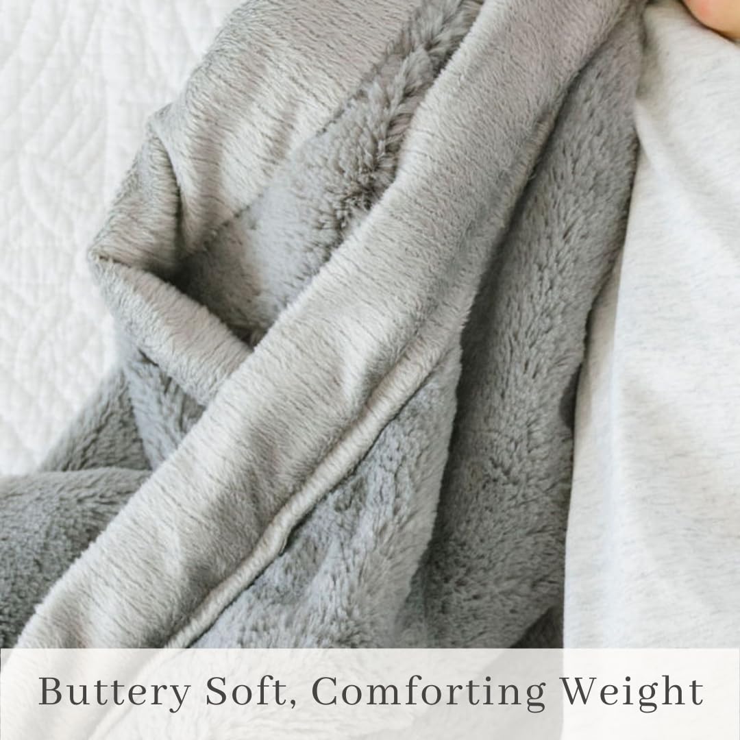 SARANONI Security Blanket for Baby Super Soft Gray