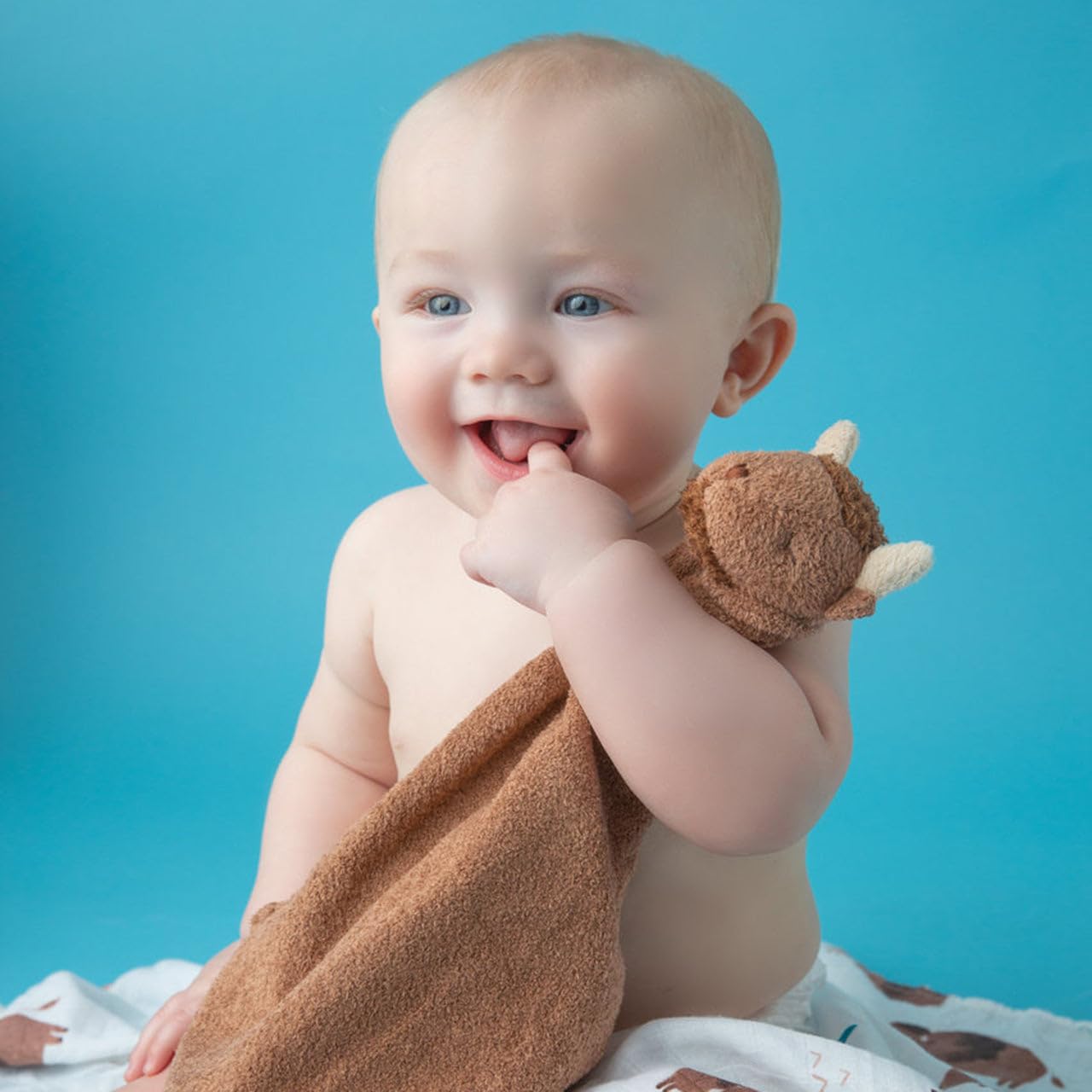 Angel Dear Bison Blankie - Soft Cozy Baby Blanket