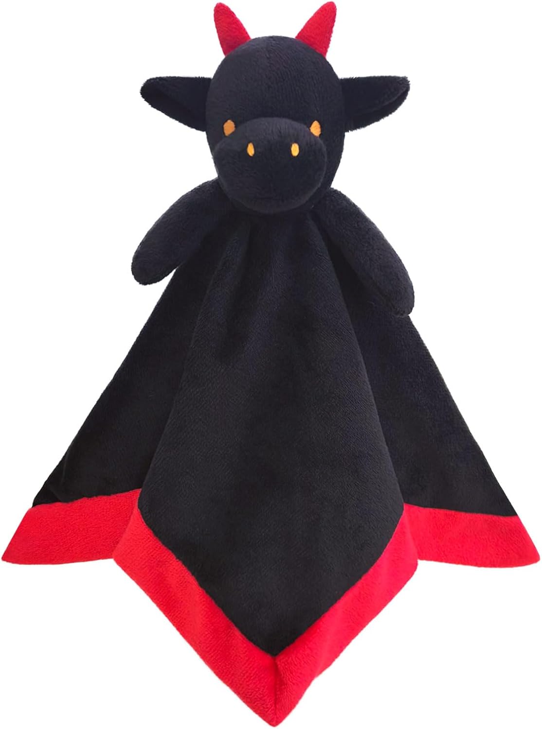 Baby Black Dragon Soft Stuffed Security Blanket 14 Inches