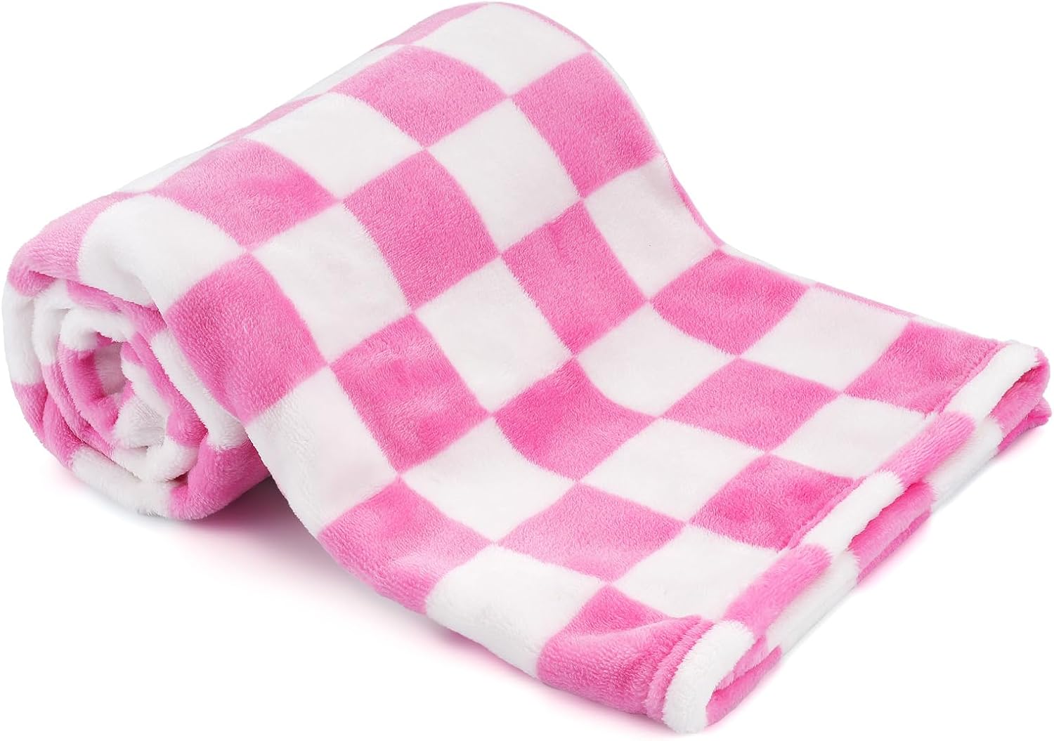 GreatBba Plush Checkered Baby Blanket 30x40