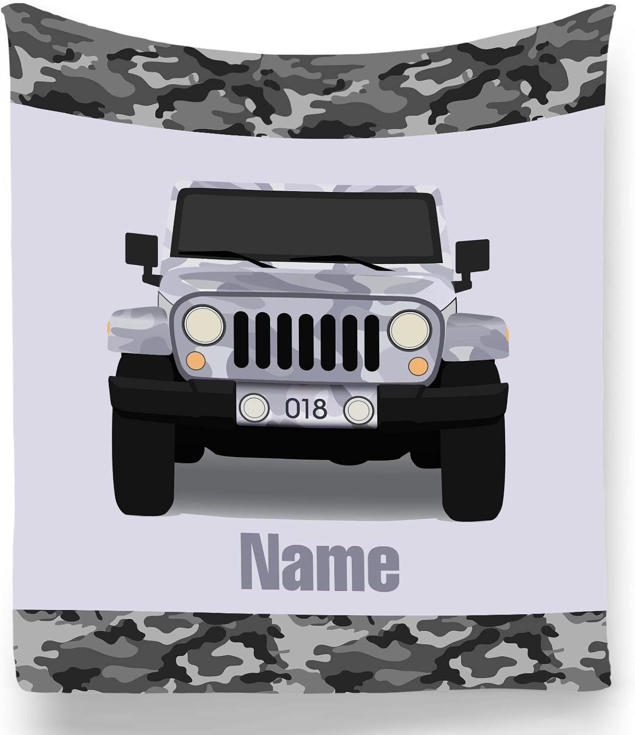 Personalized Baby Blanket for Boys with Name and Date