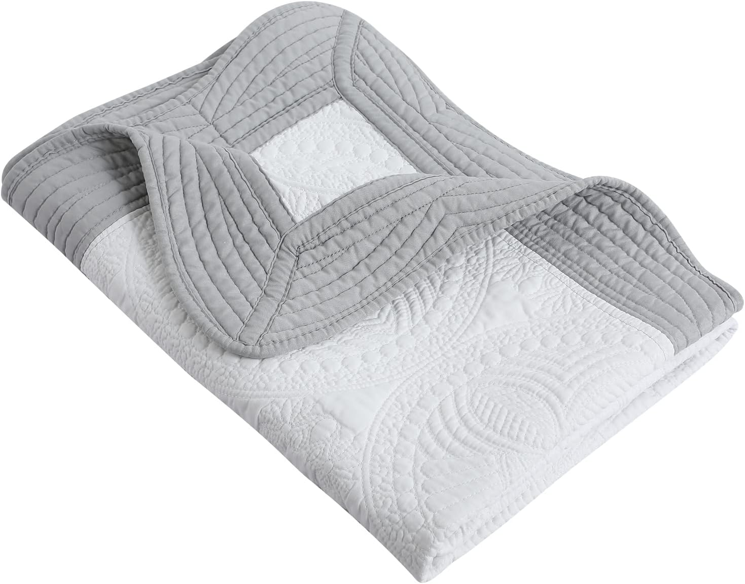 MONOBLANKS Baby Quilt Personalized Monogram Throw Blanket